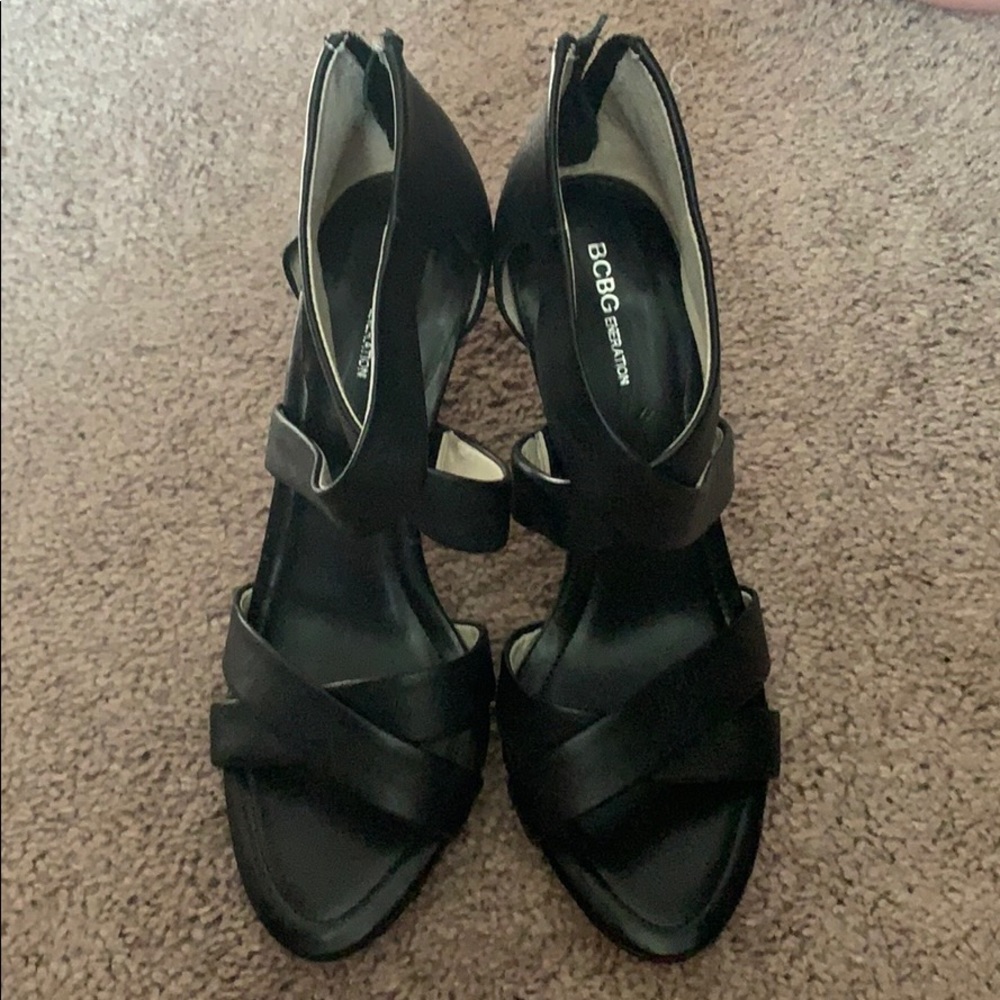 Like New.  Black BCBG Heels.